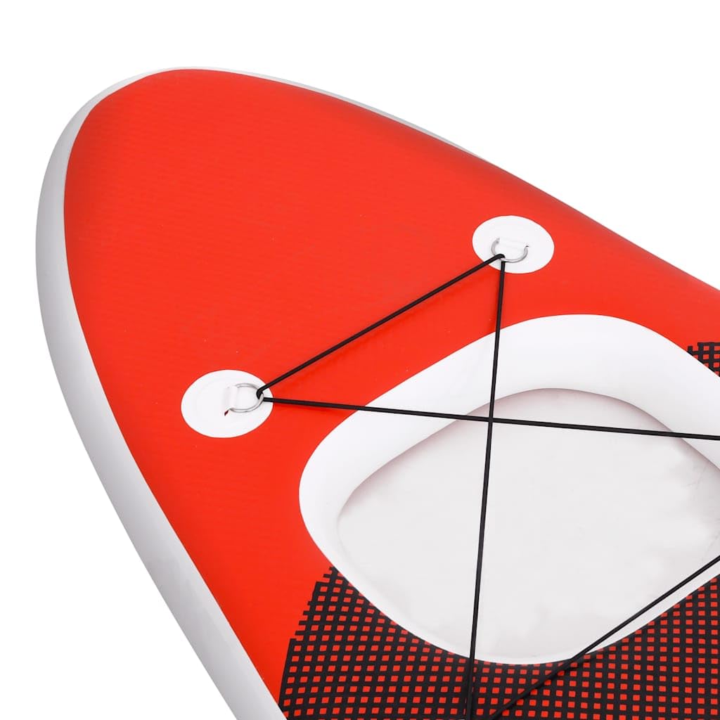 Set de Tabla de Paddle Surf Hinchable Rojo 300x76x10 cm,Deportes,Actividades al Aire Libre,Deportes acuáticos y navegación Deportiva,Surf,Paddleboards,12.4kg-93382