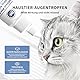 PCpetclear PetClear augentropfen Hunde und Katzen lindern Augenjucken und Reizungen, Symptome und Allergien. Entfernt effektiv Tränenstein. (60ml) (1)