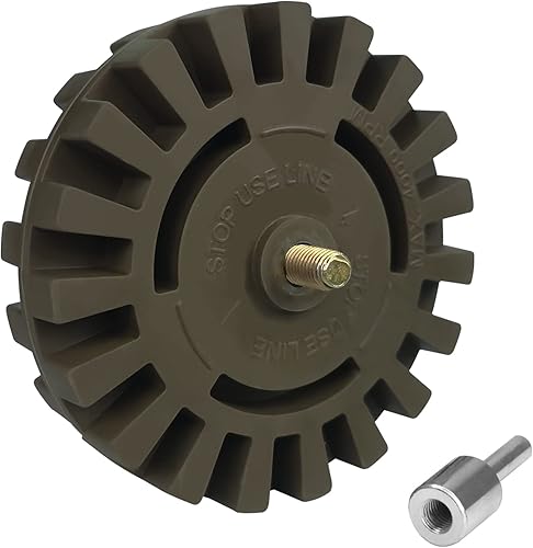 Miniatura 9 de Tucana Rueda de goma verde, herramienta de eliminación de calcomanías y adhesivo, quita rayas, calcomanías y gráficos en automóviles, casas