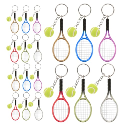 Porte-clés tennis coloré lot de 18 | Idée cadeau sport pour équipe