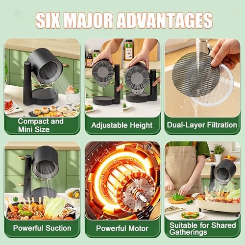 Countertop Range Hood With 3-Speed Exhaust - 3