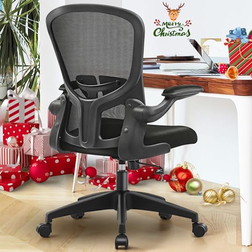 Felixking Bürostuhl, Ergonomischer Schreibtischstuhl Mit Einstellbarer Höhe, Computer Office Chair Mit Lendenwirbelstütze Und Hochklappbaren Armen, Rückenlehne Mit Atmungsaktivem Netz Schwarz Felixking Bürostuhl, Ergonomischer Schreibtischstuhl Mit Einstellbarer Höhe, Computer Office Chair Mit Lendenwirbelstütze Und Hochklappbaren Armen, Rückenlehne Mit Atmungsaktivem Netz Schwarz