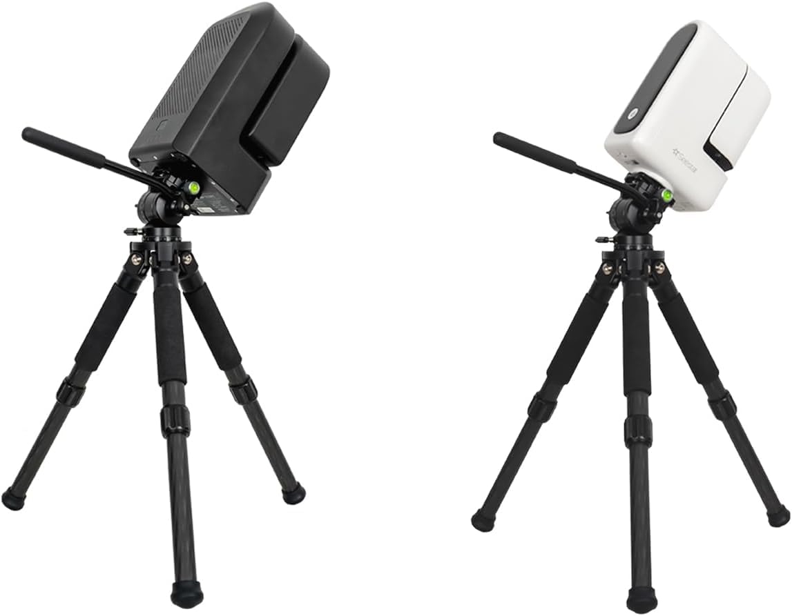 ZWO Seestar Stativkopf TH10 & Stativ TC20 für Seestar Smart-Teleskop, Fluidkopf für Äquatorialmodus, 360° Schwenk- und ±90° Neigefunktion, kompatibel mit DSLR-, System- und Videokameras TH10+TC20
