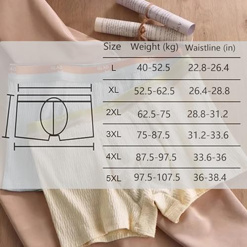 Men's Breathable Boxer Briefs, Bubble Cotton Men's Boxer Briefs Breathable Sweat Absorbent2