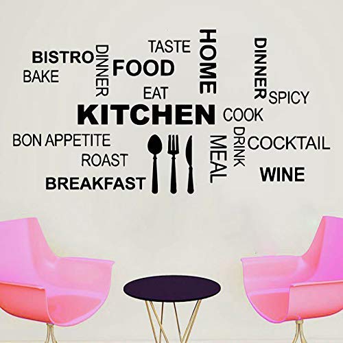 Kitchen Wall Art Knife Fork Spoon Sticker Kitchen Wall