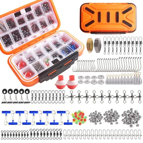 Kit de accesorios para pesca portátil con 254 piezas miniatura 1