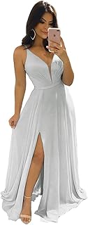 Amazon silver bridesmaid dresses Clearance