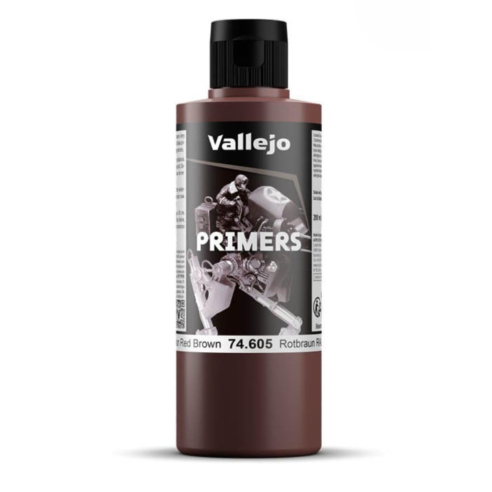 VallejoModel Color 200 ml Polyurethane Primer - German Red Brown