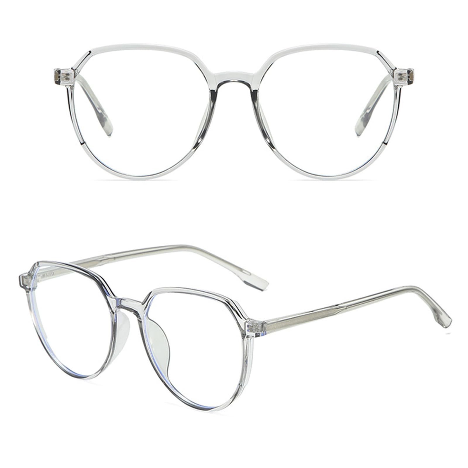 Occhiali Luce Blu Uomo Donna - Antiriflesso Occhiali Anti Luce Blu Super Leggeri in TR90 Occhiali da Computer Anti Eyestrain per PC, Tablet, Gaming E TV,E