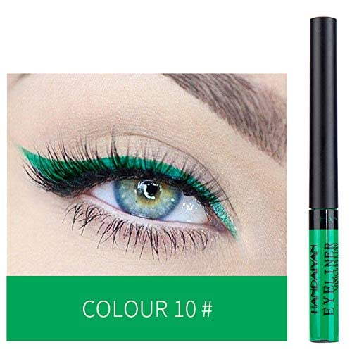 12 Colors Matte Liquid Eyeliner Set UV GlowNeon Rainbow Colorful Eyeliner Pencil Waterproof Long Lasting Smudge-proof Eye Liners Makeup Set Gift For Women (Set A) - Image 8