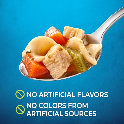Image of Progresso Traditional Chicken Noodle Canned Soup, 19 oz | White meat chicken, egg noodles & savory vegetables in flavorful broth, 100 calories per serving, No artificial flavors