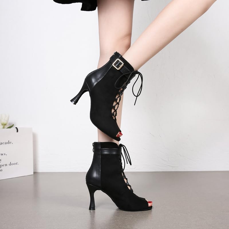 EAKLVB Ballroom Dance Shoes Women, Latin Salsa Bachata Practice Performance Dancer Shoes
