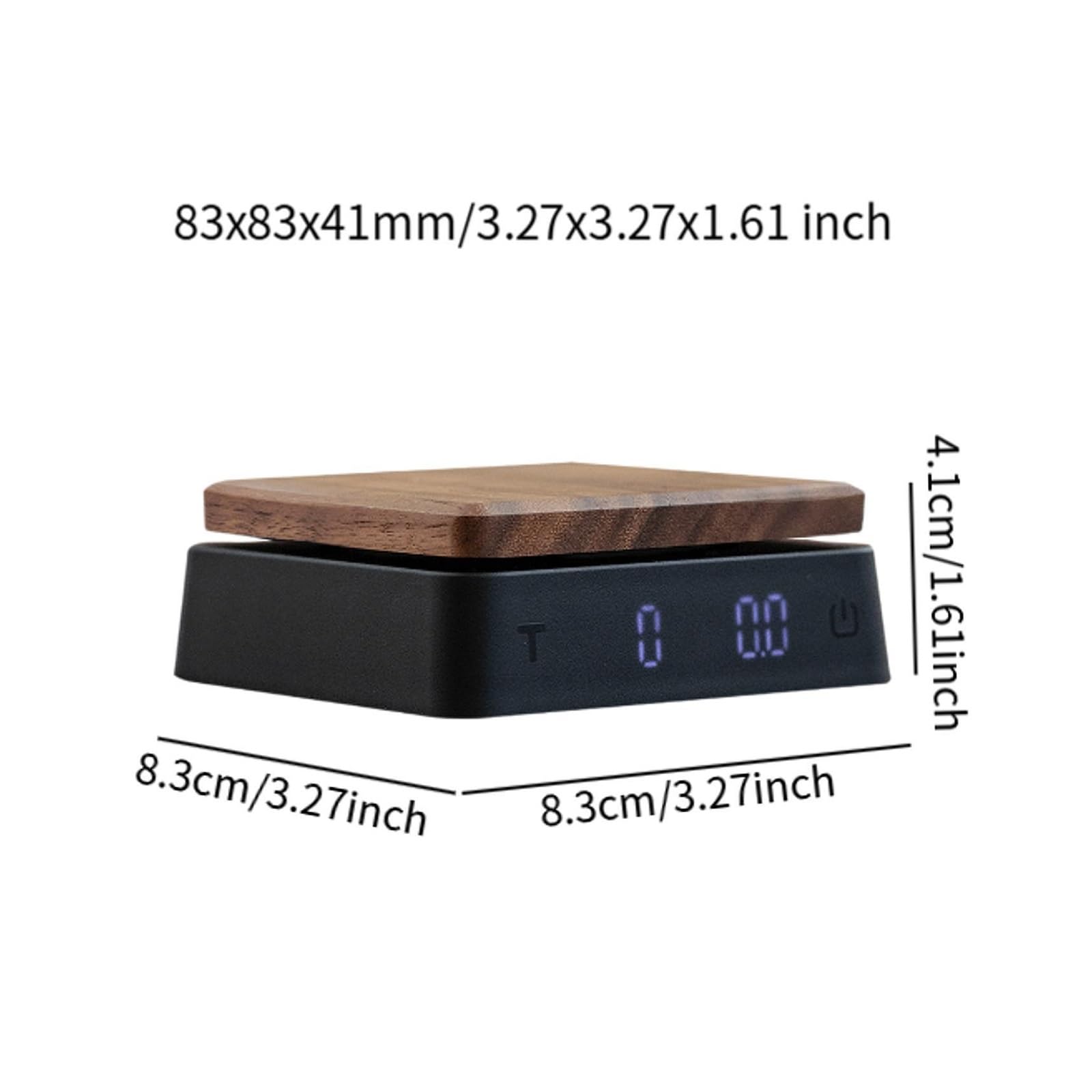Báscula de café con temporizador, cocina compacta precisión, pequeño PDA for el hogar(K)