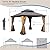 Dyncan Enhance Outdoor Gatherings with 12'x12' Hardtop Gazebo, Cedar Wood Frame, Steel Double Roof, Brown