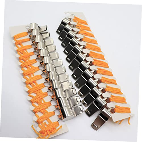Set de 12 silbatos de acero HANABASS para deporte y emergencia miniatura 2