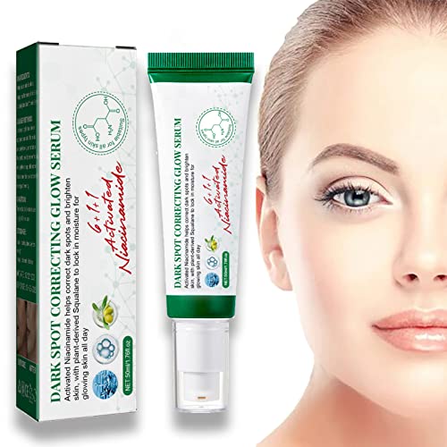 Niacinamid Serum - Korrektur dunkler Flecken Glow Serum - Feuchtigkeitscreme Gesichtsserum - Verbesserung des Hauttons Wiederherstellung der Elastizität - Hautpflege Anti-Falten Verblassen Feine Linie