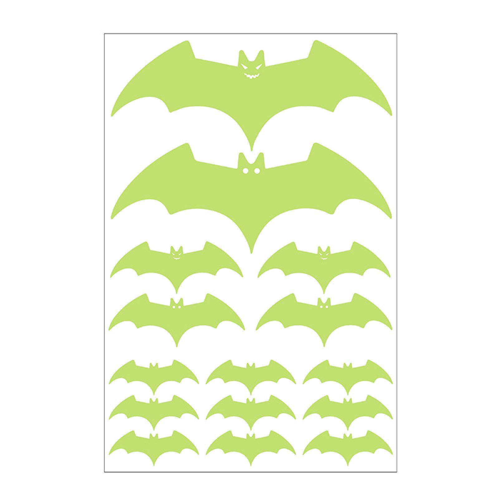 Glow-in-The-Dark bat Stickers, Wall Stickers, Glowing Stickers