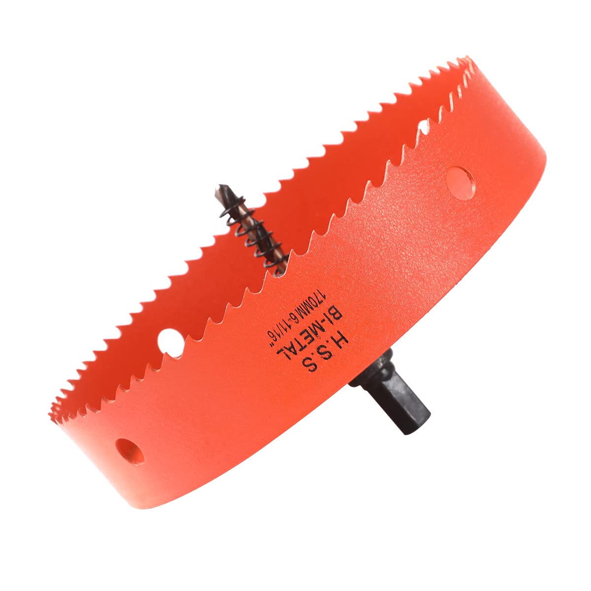 Dribotway Bi-Metal Hole Saw 6-45/64 Inch 170 mm, M42 HSS Quick Hole Cutter, with 1 Shank and 1 Drill, for Drywall Materials, Wood, Plastics and Metals, Cutting Depth โ image 1