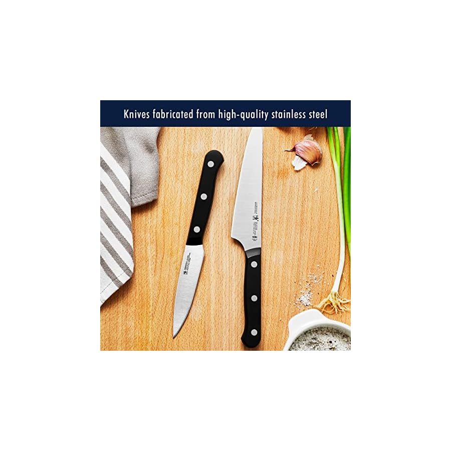 HENCKELS-Solution-Razor-Sharp-18-pc-Knife-Set-Chef-Knife-Bread-Knife-Steak-Knife-German-Engineered-Informed-by-100-Years-of-Mastery-Brown HENCKELS Solution Razor-Sharp 18-pc Knife Set, Chef Knife, Bread Knife, Steak Knife, German Engineered Informed by 100+ Years of Mastery, Brown