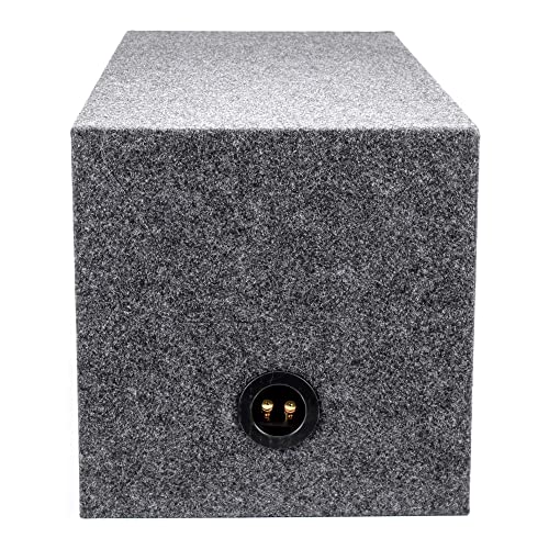 QPower HD212 Dual 12" Heavy-Duty Sealed Car Audio Subwoofer Box, Charcoal - image 4