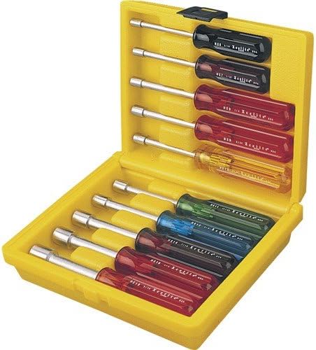 Xcelite HS6-18 Inch Nutdriver Set, 10 pc. Full Hollow Shaft