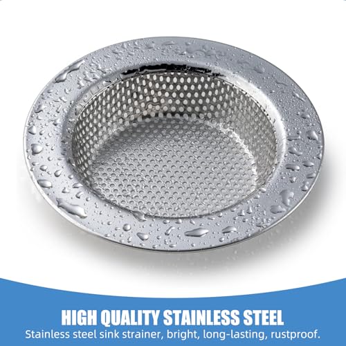 Colador para fregadero de cocina Acero inoxidable 4.5 pulg 3 unidades miniatura 2