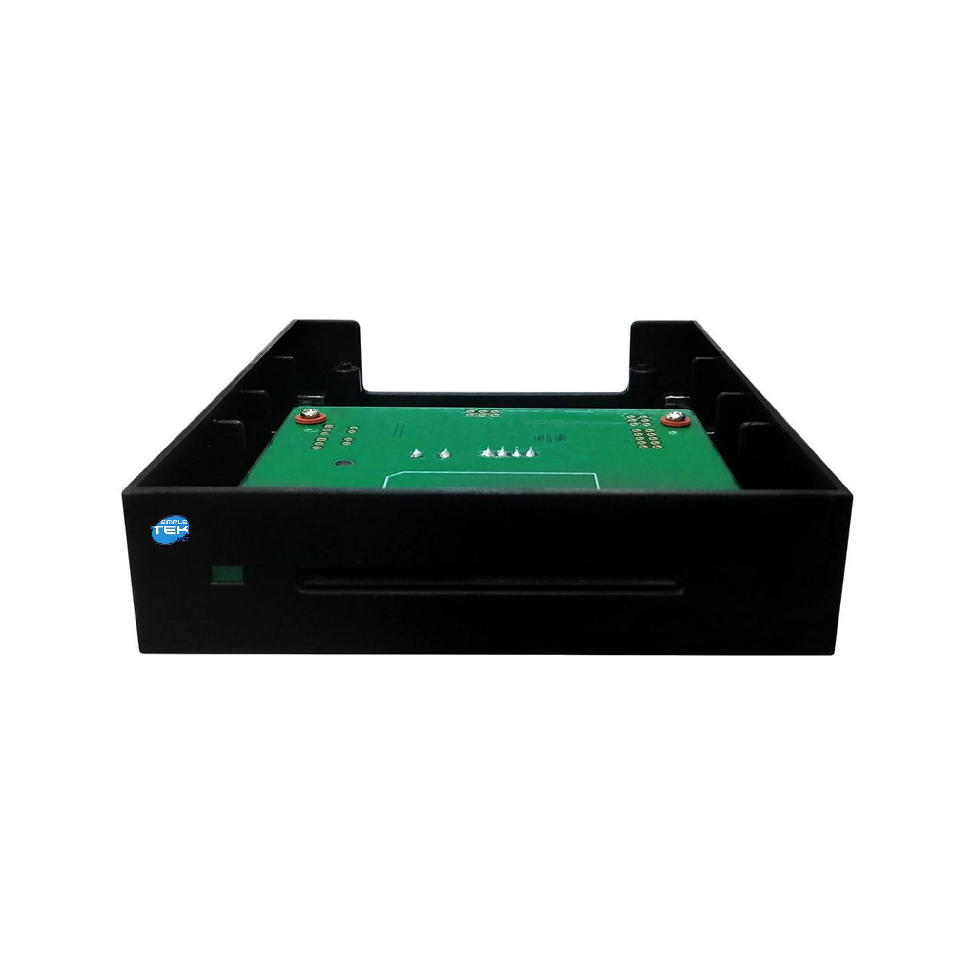 SIMPLETEK - Lector Smart Card 3,5" interno para ranura Floppy PC Server Usb | USB CCID, CAC, PIV, SIPRNET, J-LIS Smart Cards, ISO 7816 Card, Negro, PPS, USB 2.0, Plug&Play, Interior, PC/SC