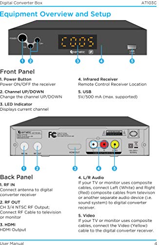 image for Digital Converter, Ematic Digital TV Converter Box with Recording, Pla
