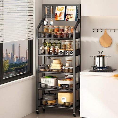 HACYURI X`[bN LX^[t eʎ[ Lb`bN  ωא݌v @\ I[vVFt Lb` K[W ItBXp (ubN, 60*27*106cm) (60*27*165cm,ubN)