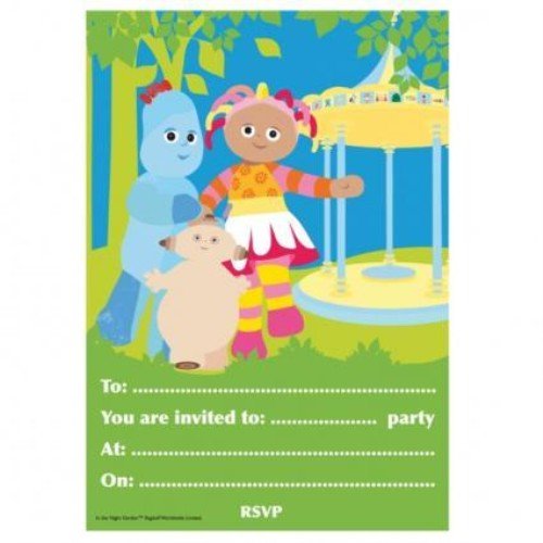 In the Night Garden Party Invitations - 20 in the night garden party invites