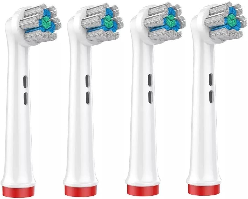 Cabezales de repuesto para cepillo de dientes eléctrico Oral-B Braun, Diamond Clean, EB55-X - Paquete de 4