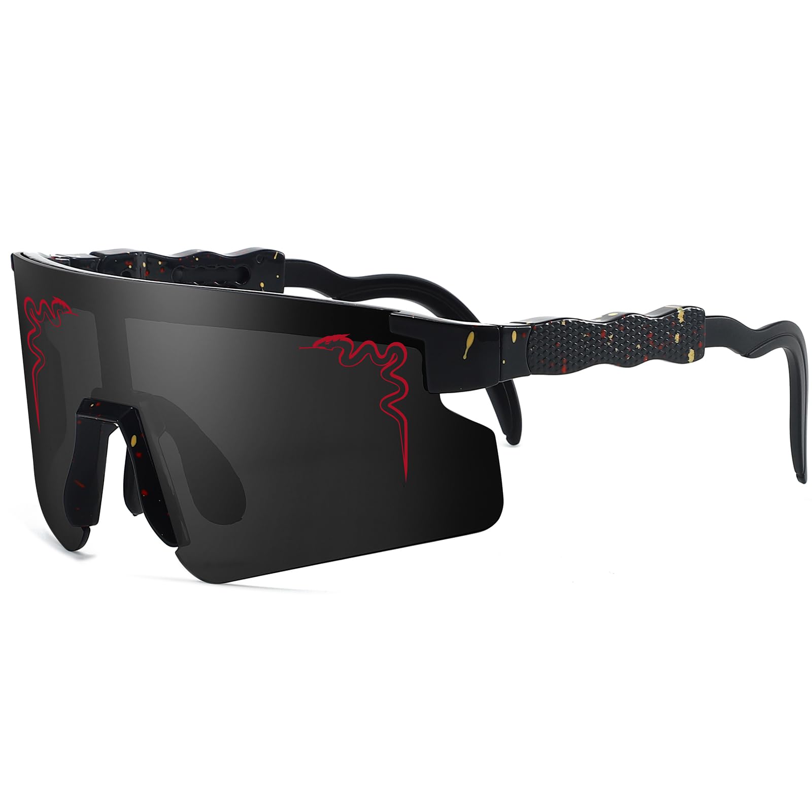 Occhiali da sole polarizzati da ciclismo UV400 per ragazzi ragazze bambini occhiali da baseball all'aperto occhiali sportivi