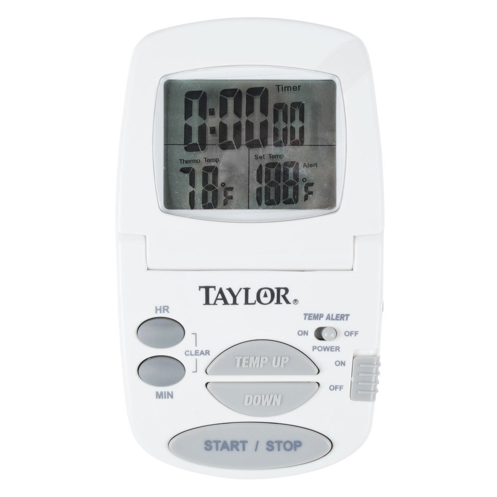 Taylor 1470 Digital Cooking Thermometer w/ Probe & Timer