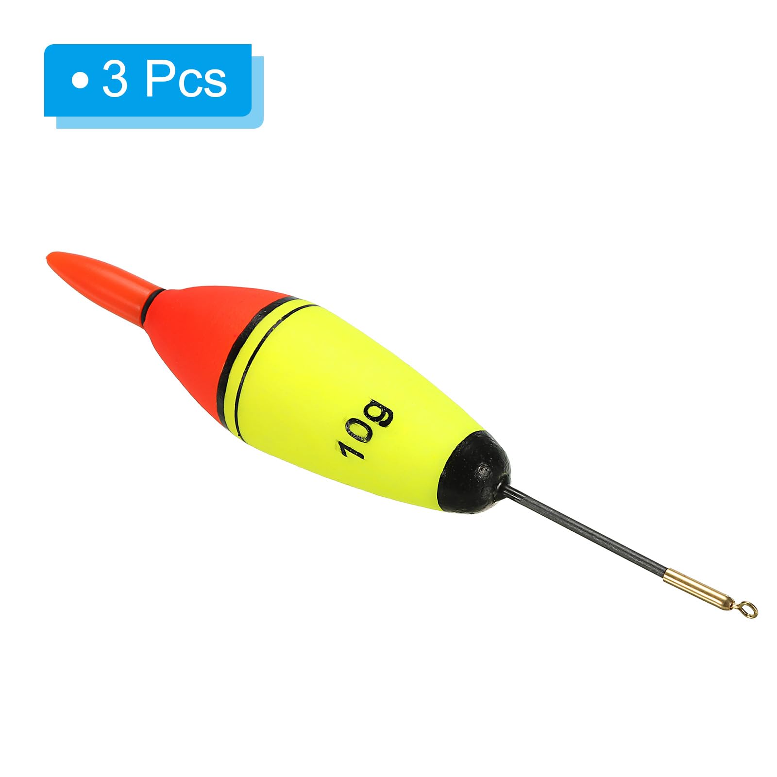PATIKIL 0.35oz Lighted Fishing Slip Bobbers, 3 Pack EVA Light Up in Red Fishing Float for Night Fishing, Multicolor - Image 3