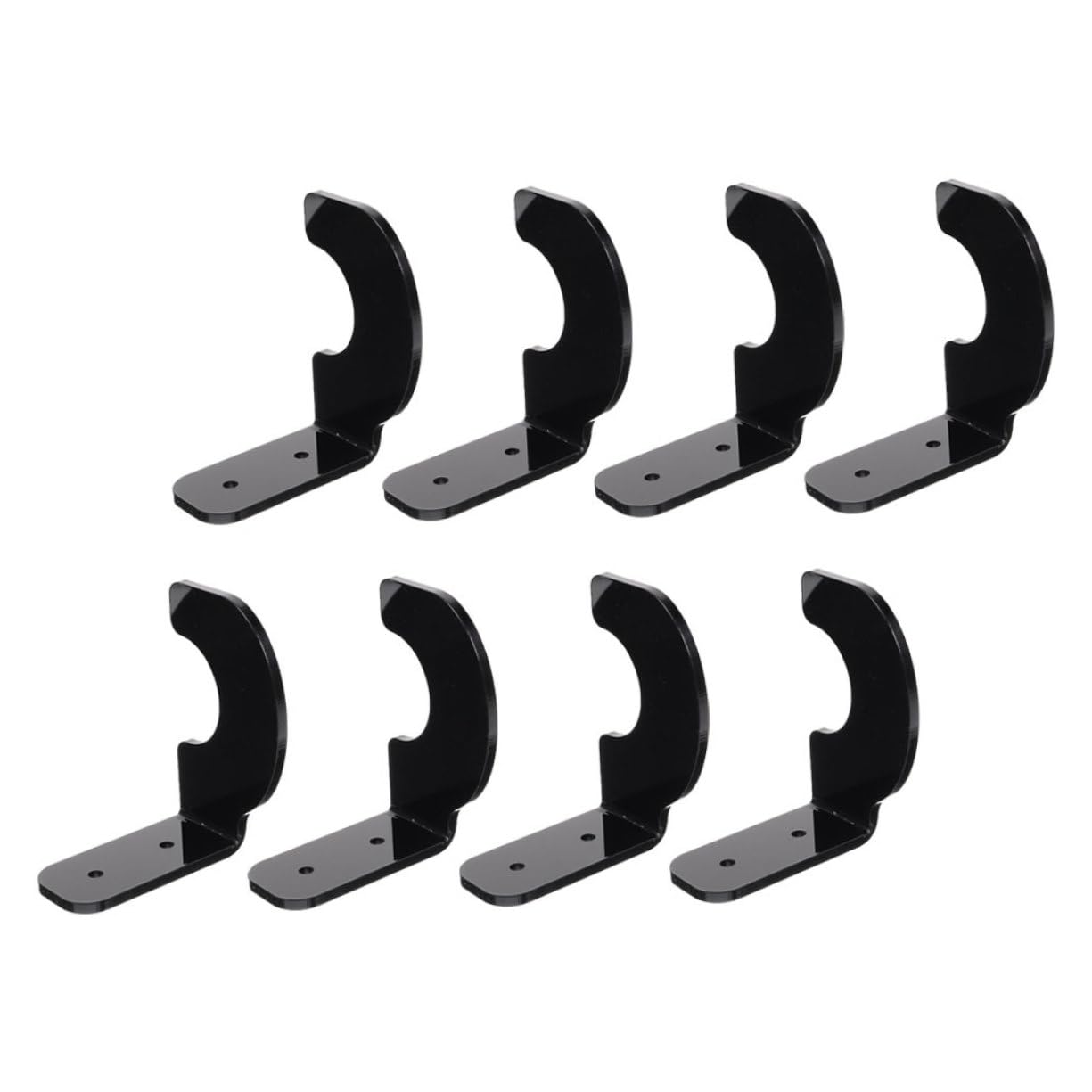 Hemoton Baseball Bat -Mounted Holder Hockey Bat Rack Acrylic Metal Home Display Storage Solution