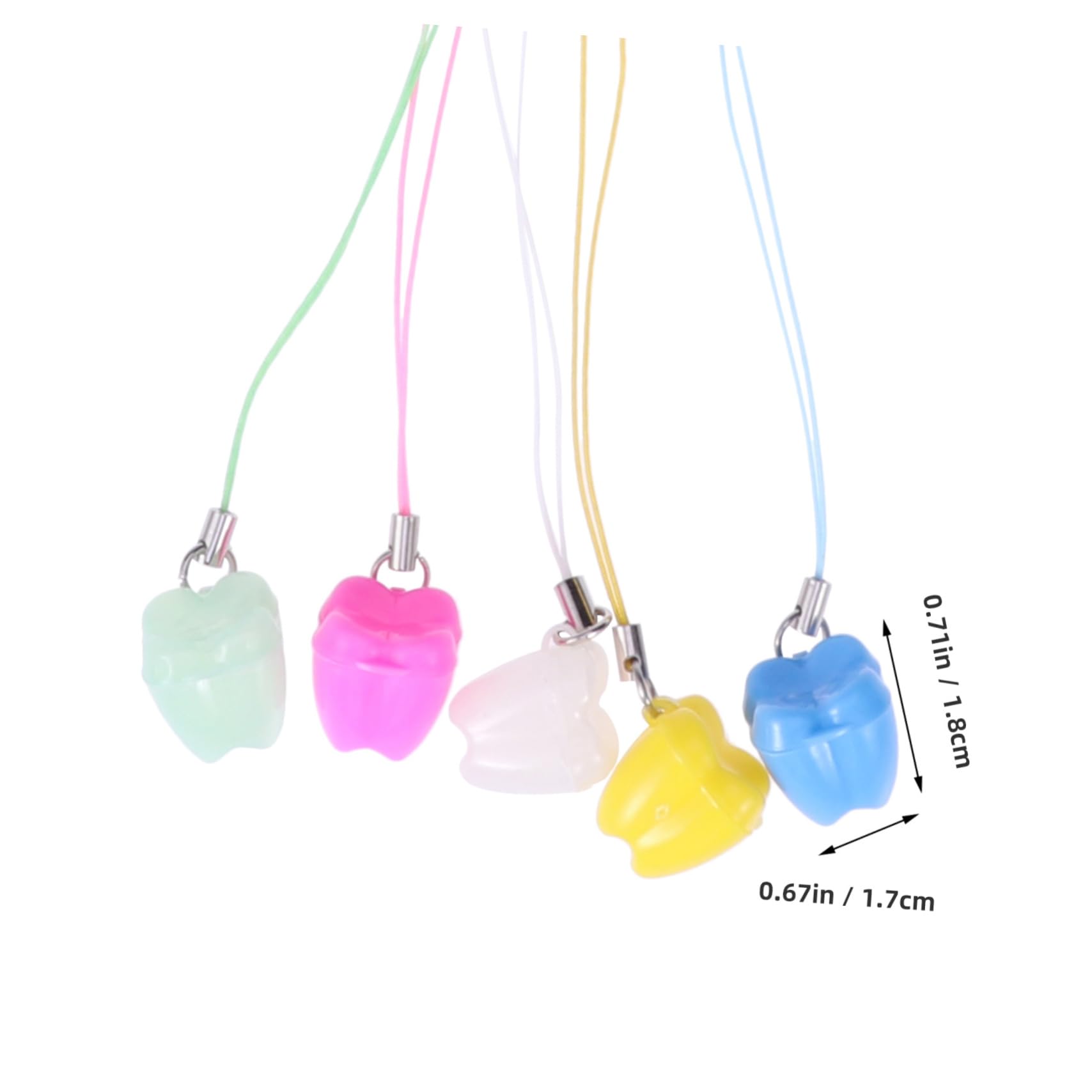 BESPORTBLE 5Pcs Teeth Storage Box Keepsake Organizer for Deciduous Tooth Souvenirs Present for Milestones Non Harmful Design for Safe Use