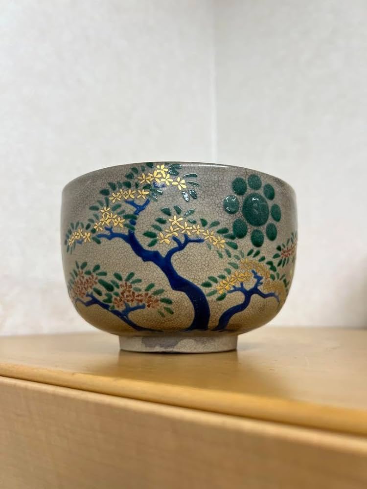 江戸骨董茶碗 江戸時代中期頃・高取焼・蒔絵茶碗 | Chawan,Takatori,ceramic