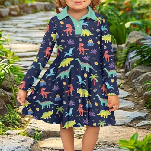 Toddler Girls Casual Dress School Cute Outfit Playwear Clothes4