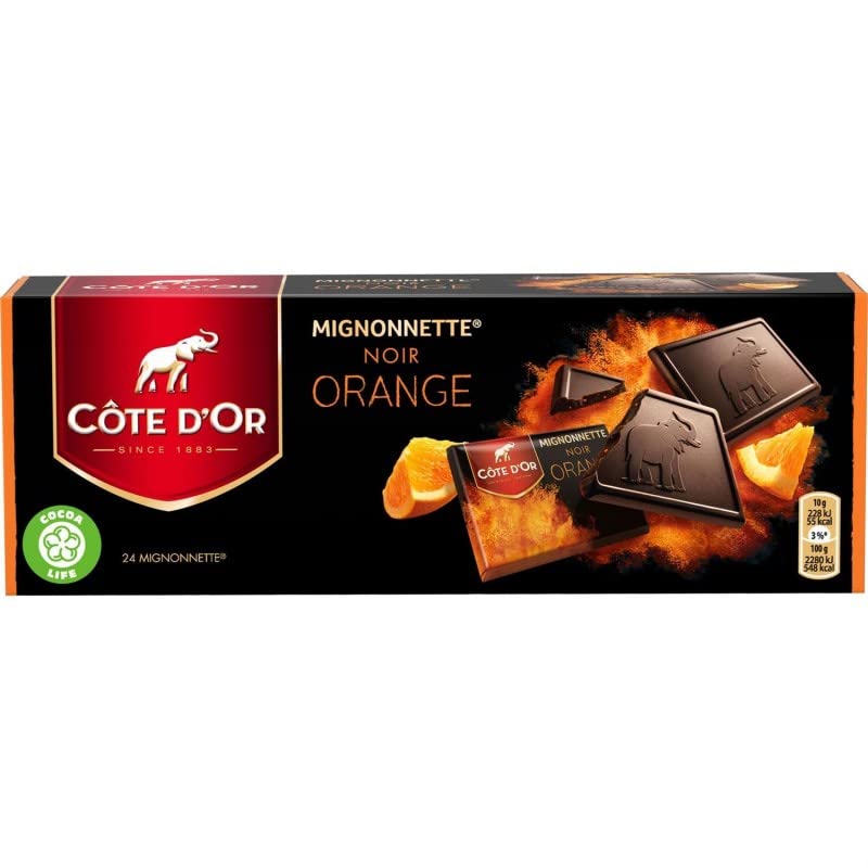 CÔTE D'OR - Mignonnette Chocolat Noir Orange 240G - Lot De 3