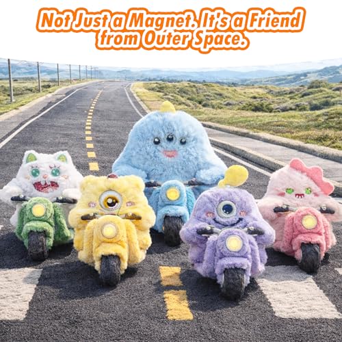 Imanes decorativos de monstruos de peluche set de 5 miniatura 7