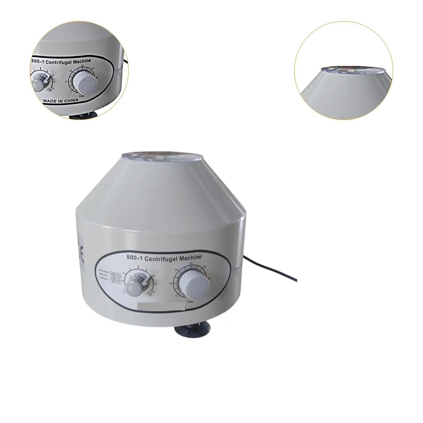 Centrífuga de mesa, Máquina Centrífuga De Sobremesa, Escritorio Eléctrico, Control Velocidad Versátil, Portátil, 4000RPM, 20MLX6, Tubo Ensayo For Accesorios Laboratorio Escolar | BandSwitch Control A