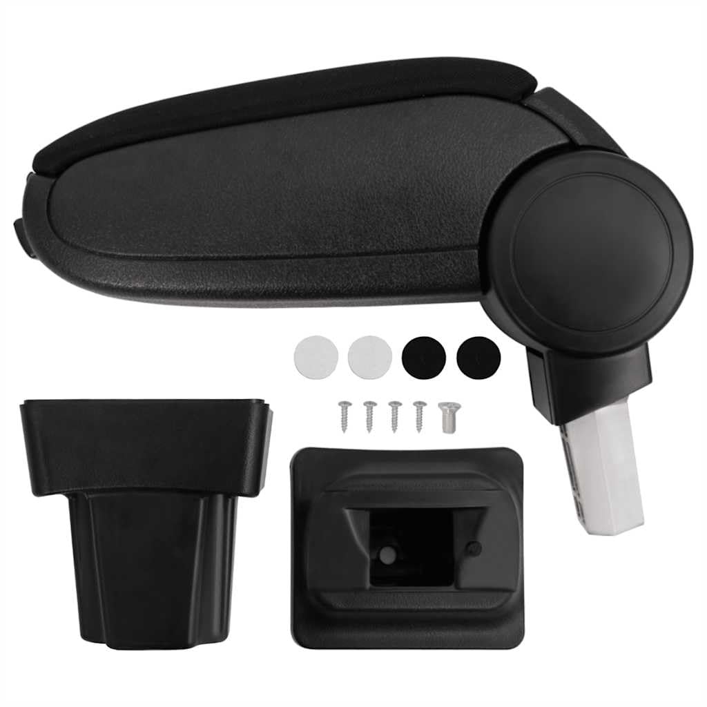 Vidaxl Black Car Armrest, Center Console For Car, Armrest Box For Replacement, Elbow And Wrist Support Armrest Pad For Most Vehicle Suv Truck Car, Abs