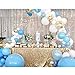 Produktbild Blaue Konfetti Luftballons 100 STÜCKE Matte Party Latex Ballon Arch Kit für Baby Shower Birthday Party Dekoration und Geschlecht offenbaren Ballons (18 Zoll 10 Zoll 5 Zoll)