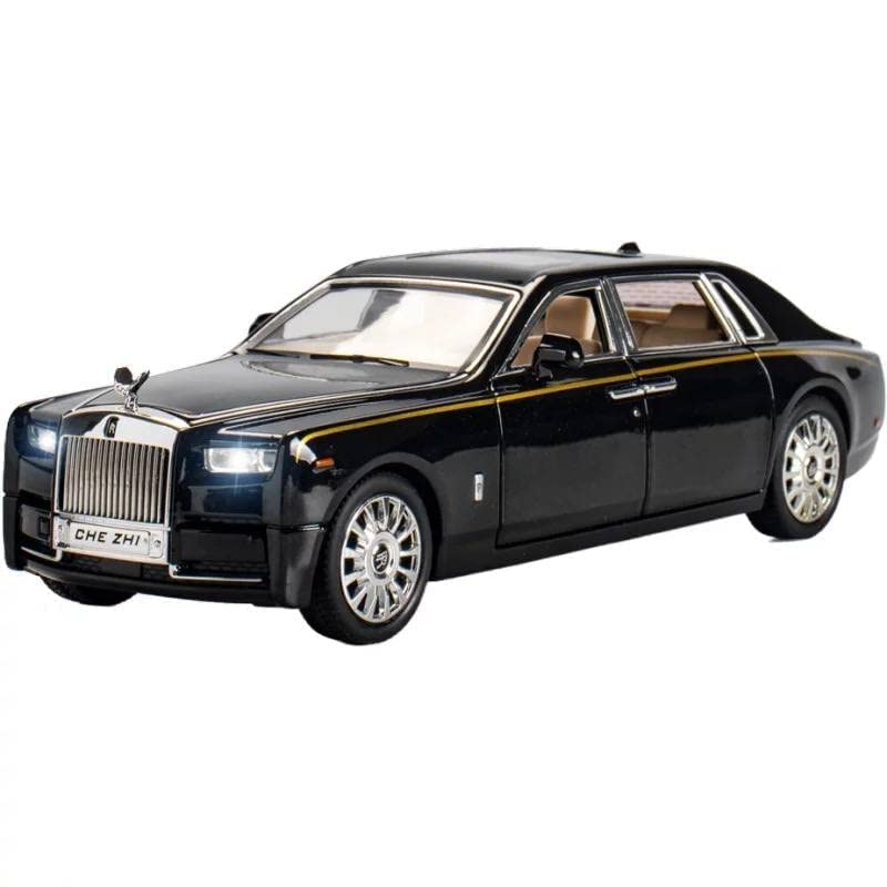 Image of Alloy Car Model Diecasts Metal Toy with Sound /Light /Pull-Back Off-Road Vehicles Car Model Collection Kids Toys Gift Multicolor Pack of 1 (1:32 Phantom Black)
