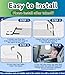Toddler Airplane Bed for Toddler - 30×17in, Cute Cartoon Airplane Seat Extender for Kids, Portable Travel Bed for Airplane, Travel Essentials for Kids, Baby Travel Footrest for Plane Flying for 1-3