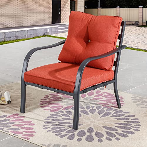 Wicker Outdoor Chairs LOKATSE HOME 5-Piece Outdoor Bar Set With