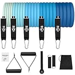 Bandas de Resistencia Crossfit 150 lbs 12 Piezas Bandas Elásticas Musculación con 5 Diferentes Niveles Gomas Elasticas musculacion para Gimnasio en Casa Yoga