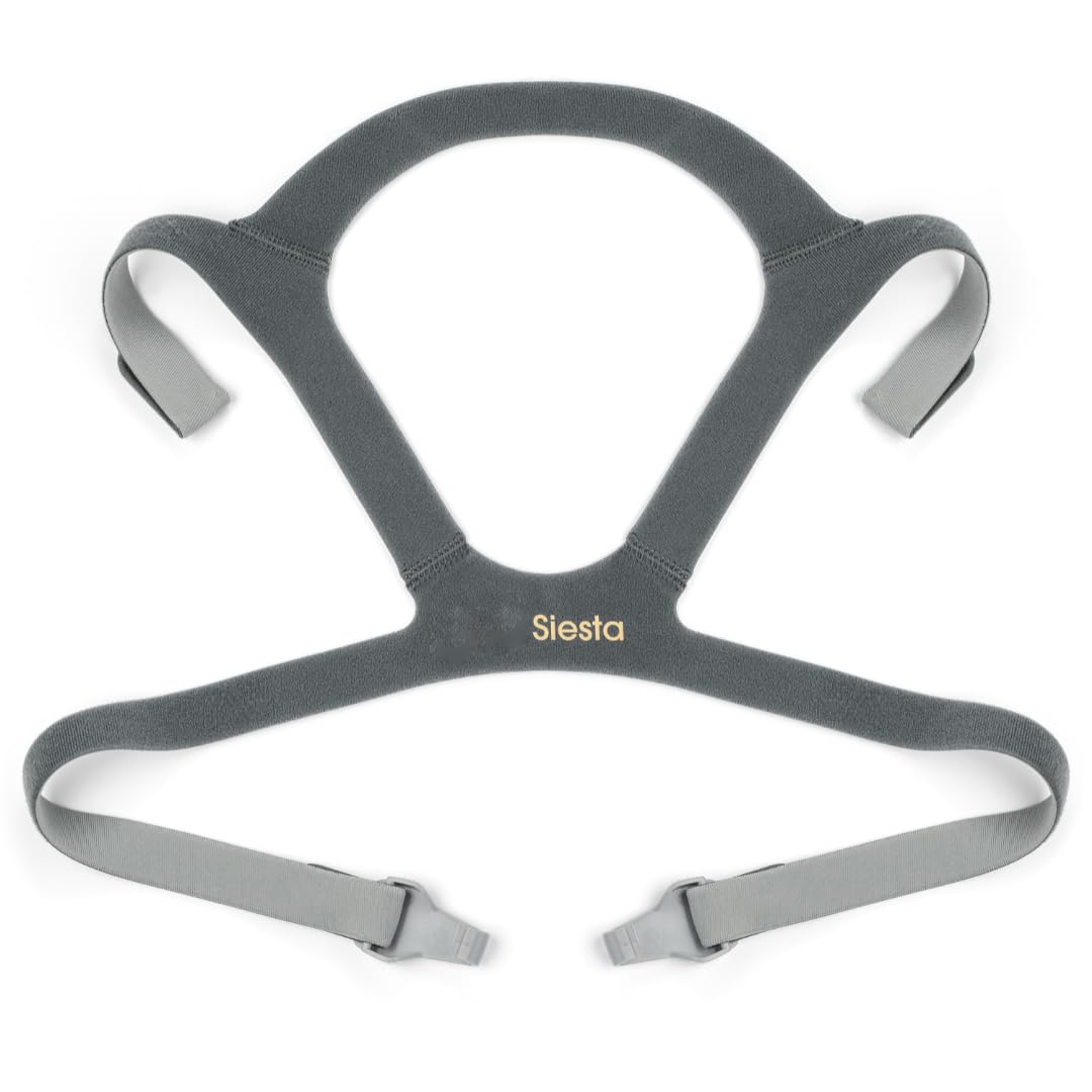 Siesta Full Face Mask Replacement Headgear with Clips, Clear