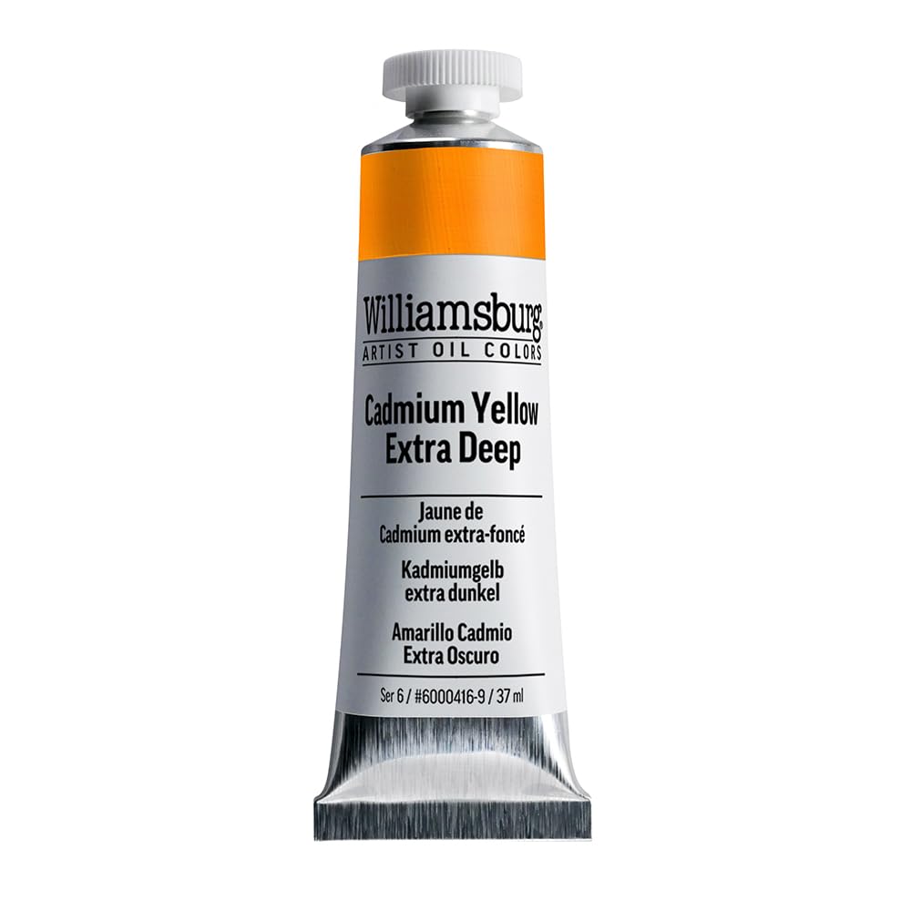 Huile Williamsburg Cadmium Yellow Extra Deep tube 37ml peinture monocouleur haute densité