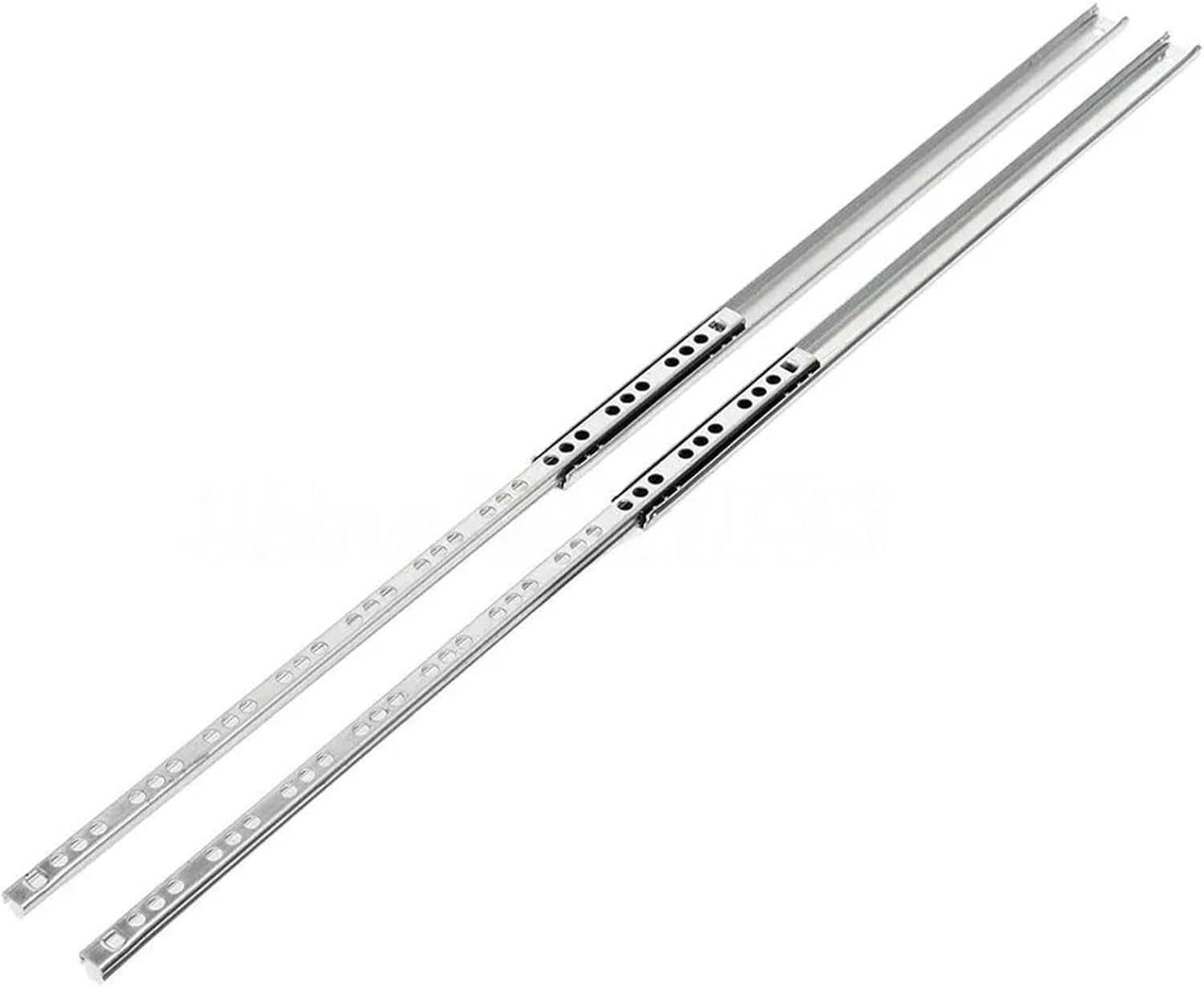 Guías para cajones, 1 par de correderas bolas acero dos secciones 17 mm(A5 406mm)